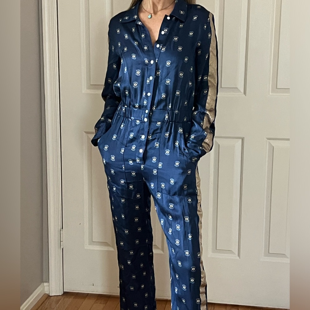 Farm Rio silky jumpsuit. Size. XS